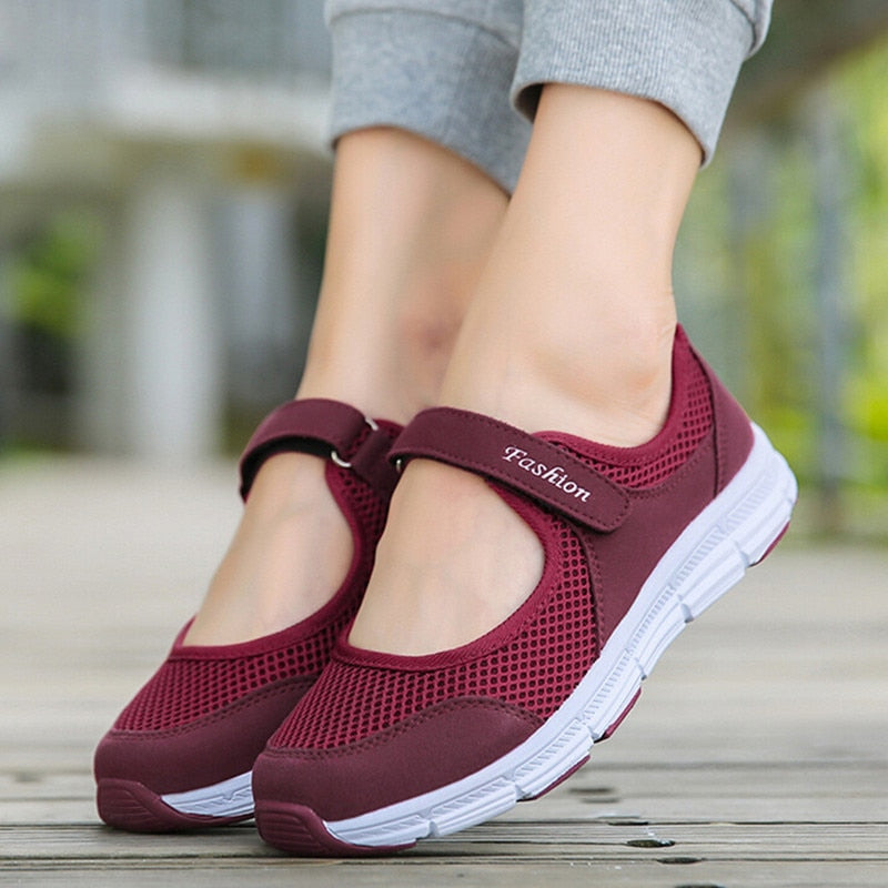 Mode Frauen Turnschuhe Freizeitschuhe 2022 Weibliche Mesh Sommer Schuhe Atmungsaktive Trainer Frauen Vulkanisierte Schuhe Zapatillas Mujer