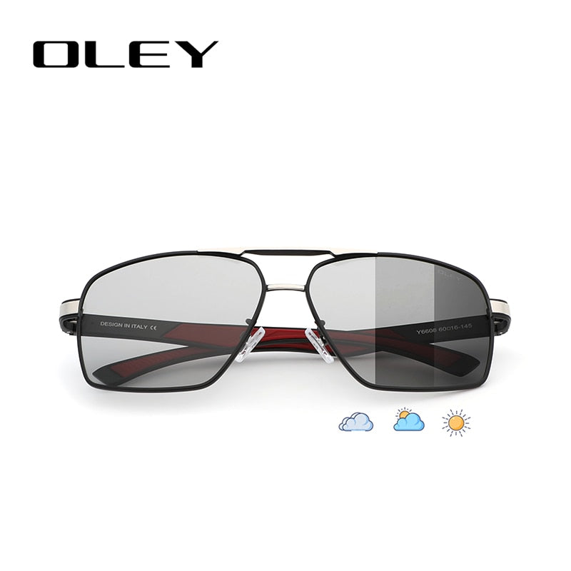 OLEY Brand Design Classic Pilot Polarized Sunglasses Men&