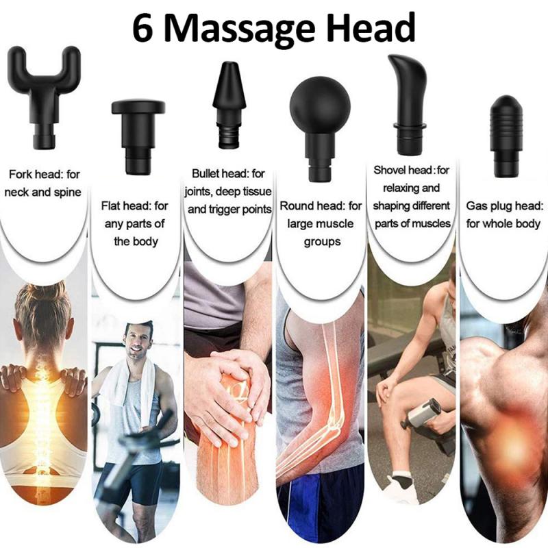 Massage Gun Fascia Gun Deep Muscle Relax Massage Electric Massager Fitness Equipment Noise Reduction Design For Male Female Back