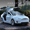 1:32 Tesla MODEL X Alloy Car Model Diecasts &amp; Toy Vehicles Toy Cars Free Shipping Kid Toys For Children Christmas Gifts Boy Toy