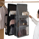 Foldable Hanging Handbag Clothes Organizer For Things Wardrobe Closet Transparent Storage Bag Handbag Shopping Bag Sundry Hanger
