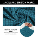 Funda para silla con respaldo de ala Jacquard Spandex Fundas elásticas para sillas de oficina Conjunto elegante de 2 piezas con banda elástica