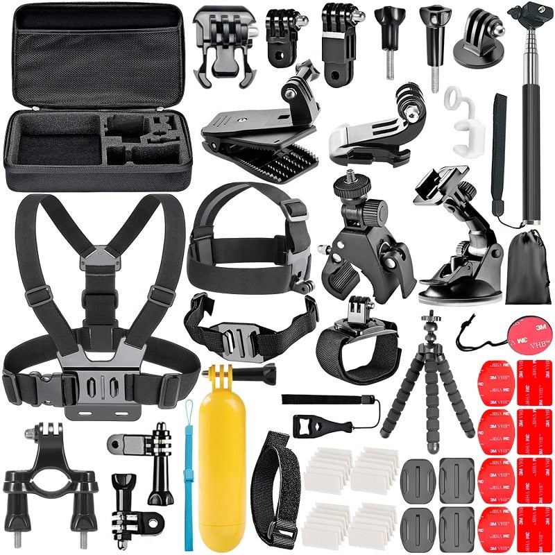 Kit de accesorios para cámara de acción Neewer para GoPro Hero 8 Max 7 6 5 4 Black GoPro 2018 Session Fusion DJI AKASO APEMAN Campark SJCAM