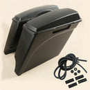 Motorcycle 5" Stretched Extended Saddlebags For Harley Touring Road King Street Glide Road Glide 1993-2013