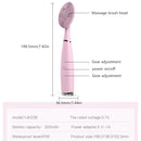 Facial Cleaning Brush Electric Cleaning Brush USB Rechargeable Waterproof Silicone Pore Cleaner Skin Massage Facial Cleansing