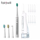 Fairywill Portable Oral Irrigator USB 300ml Rechargeable Dental Water Flosser Irrigator Dental Teeth Cleaner 3 Modes for Adult