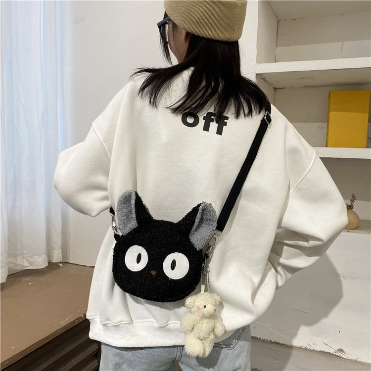 Japanese Style Kawaii Bag Women Cartoon Plush Shoulder Bag For Women 2021 New Crossbody Bag Small Phone&amp;Purse Bag Bolsa Feminina