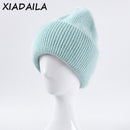 Hot Selling Winter Hat Real Rabbit Fur Winter Hats For Women Fashion Warm Beanie Hats Women Solid Adult Cover Head Cap
