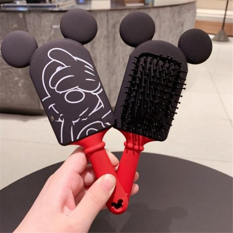 Disney Mickey  Frozen hair clip Cartoon air cushion comb hair anti-static comb children cute comb girl Minnie heart balloon comb