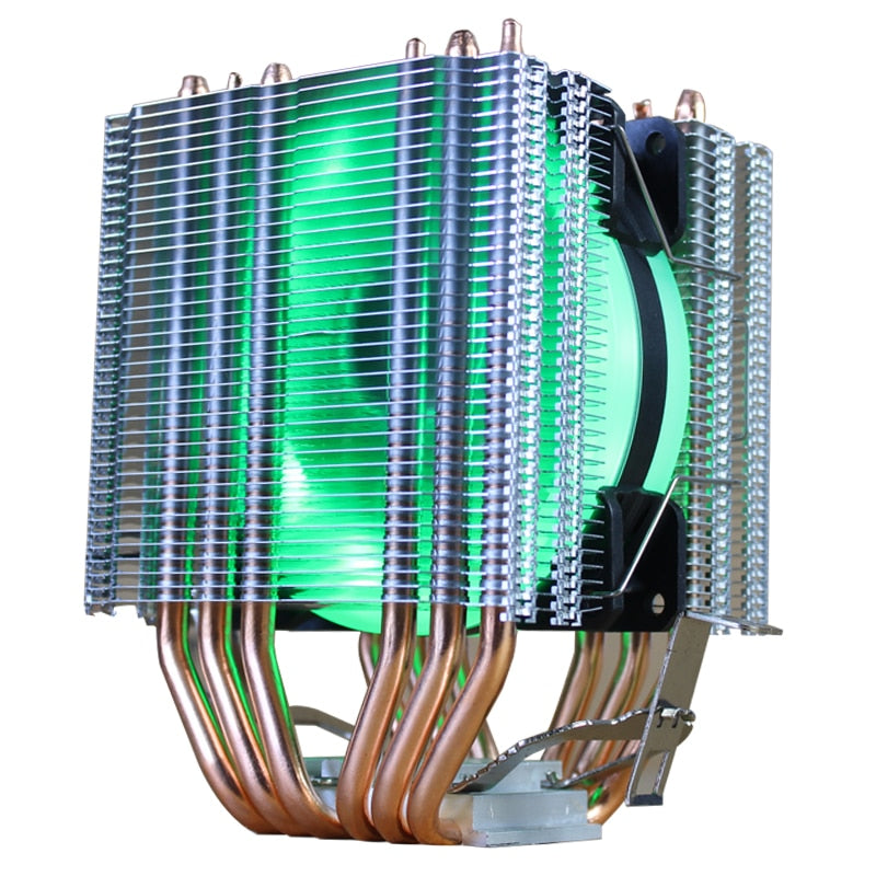 CPU Cooler High Quality 6 Heat-Pipes Dual-Tower Cooling 9cm RGB Fan LED Fan Support 3 Fans 3PIN CPU Fan For AMD And For Intel