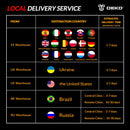 DEKO NEW DKHG03 220V 2000W Temperaturas de pistola de aire caliente avanzadas ajustables con pistola de calor eléctrica de cuatro boquillas