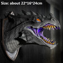Dragon Legends Prop 3D-Wand-Dinosaurier-Rauchlicht, Wandkunst, Skulptur, Form, Statue, Heimdekoration, Raum, Halloween-Dekoration