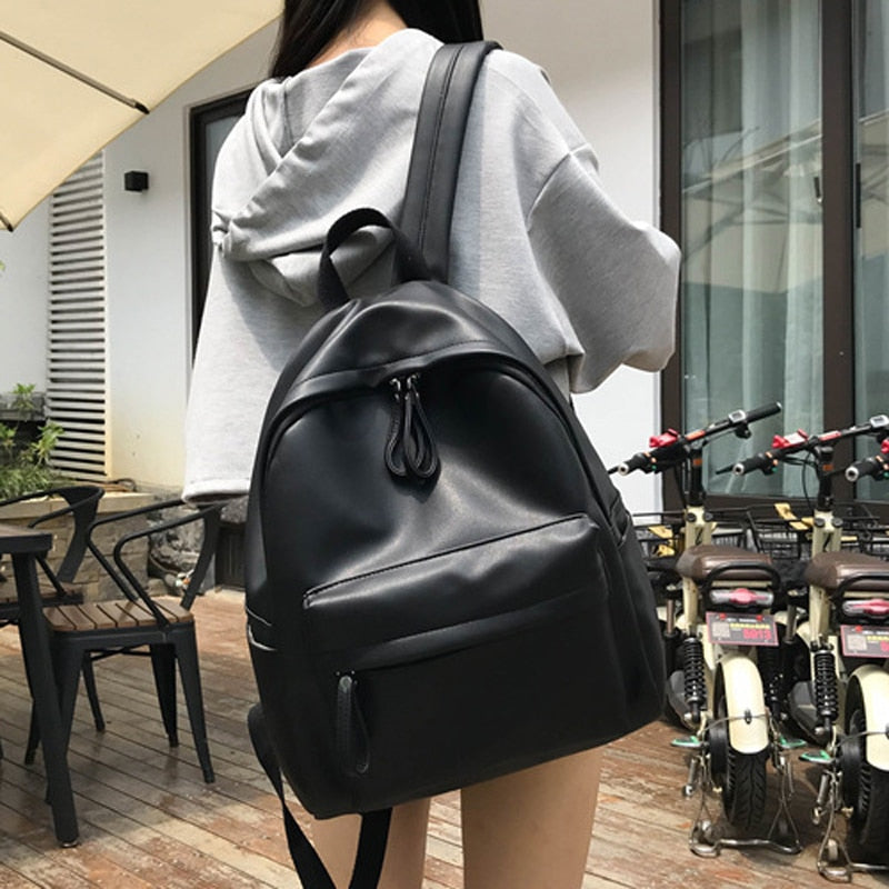 DIEHE Fashion Backpack High Quality PU Leather Women&