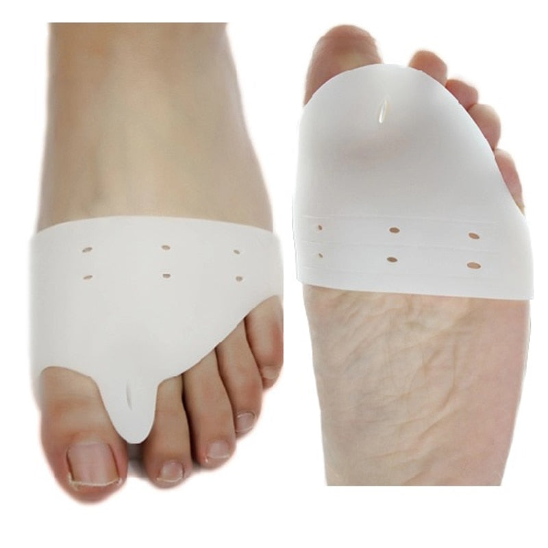 Silicone Forefoot Pads Pain Relief Inserts Pads Toe Separator Soft Gel Insoles Finger Toe Protector Foot Care High Heels Pads