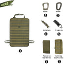 Universal Tactical MOLLE Car Seat Back Organizer military MOLLE Panel Vehicle Seat Cover Protector Kit Mat Black
