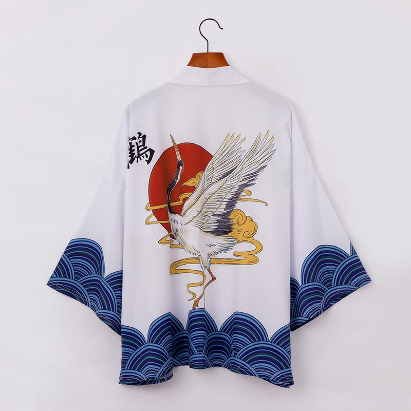 Japanese Kimono Cardigan Men Summer New Haori Samurai Kimonos Karate Streetwear Shirt Kimono Japones Mens Haori Yukata