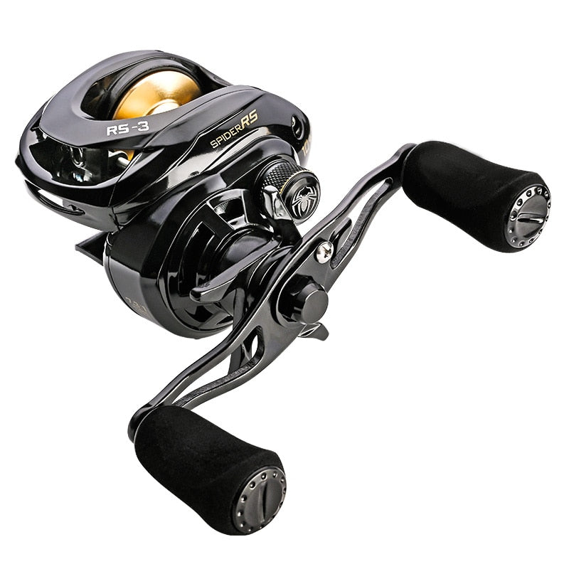 Jitai RS-3 Gull Wing Baitcasting Fishing Reel 7.3:1 High Speed 19 LB Max Drag UltraLight Spool Carp Casting Reel Fishing