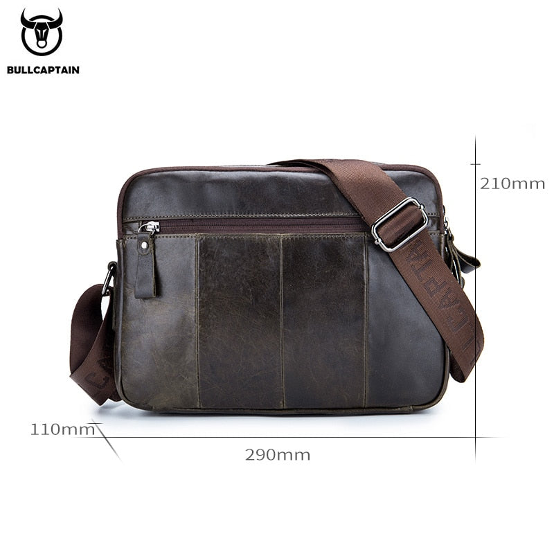 BULLCAPTAIN new 2020 leather shoulder bags men&#39;s diagonal bages is a business briefcase large capacity casual handbag&#39;s