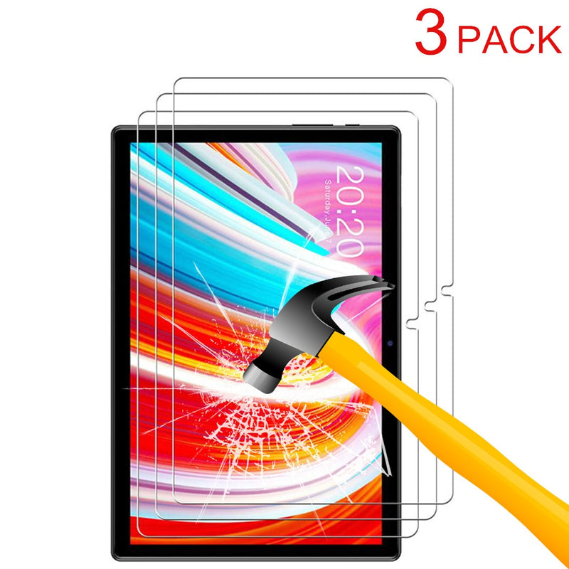 Películas de vidrio de 3 piezas para Teclast P20hd P20 HD Protector de pantalla para Teclast M40 M40SE P25T T40 Pro Plus T50 T30 M30 Protector de vidrio