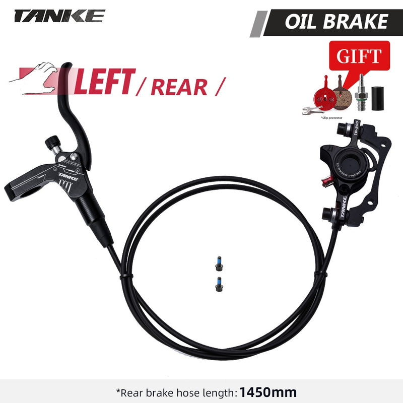 TANKE MTB Bike oil disc brake 160mm rotor Caliper hydraulic calliperplate Front Rear handle A B-pillar CNC bicycle parts cycling