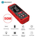 Mileseey laser distance meter electronic roulette laser digital tape rangefinder trena metro laser range finder  measuring tape