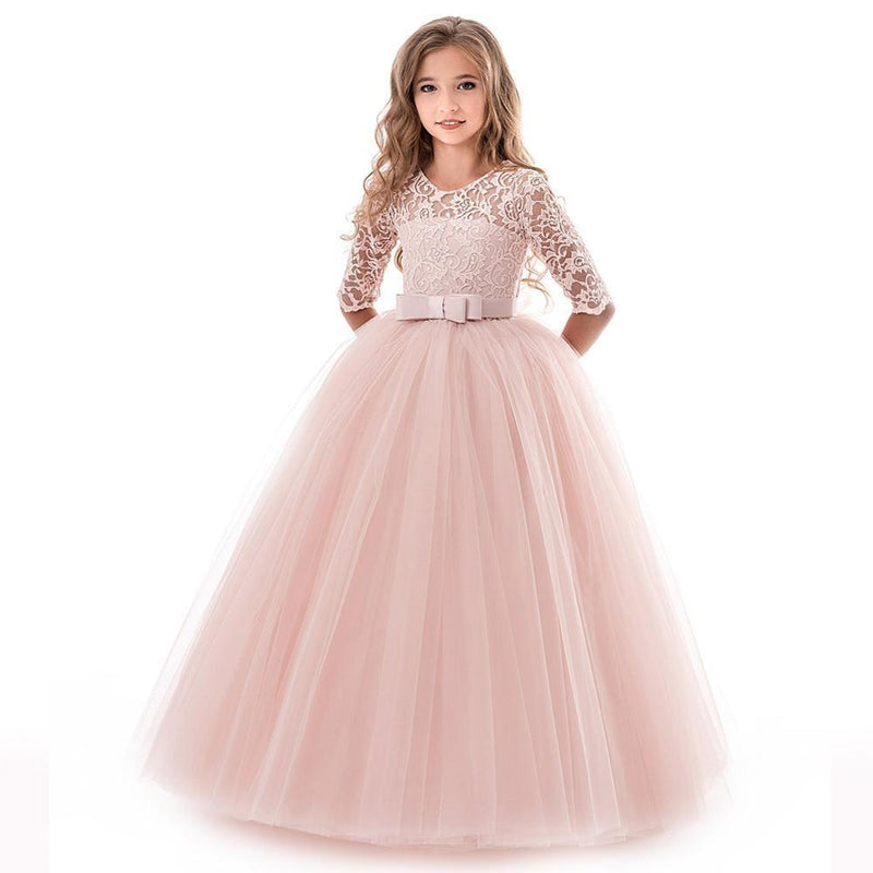 Sommer Mädchen Prinzessin Kleid Teenager Kinder Lange Abend Party Hochzeitskleid Kinder Kleider Für Mädchen 8 9 10 12 14 Jahr 40