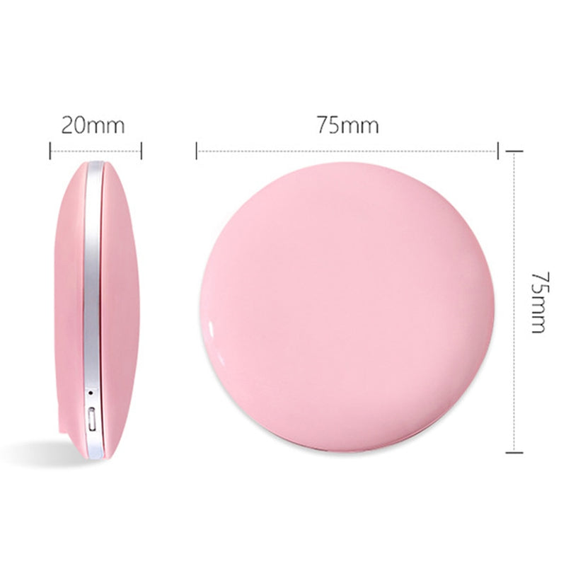 Mini espejo de maquillaje plegable con luz LED y aumento de 3X, espejo cosmético compacto de bolsillo para labios y cara, espejo portátil de viaje para maquillaje