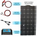 12v flexible solar panel kit 100w 200w 300w solar panels with solar controller for boat car RV and battery charger