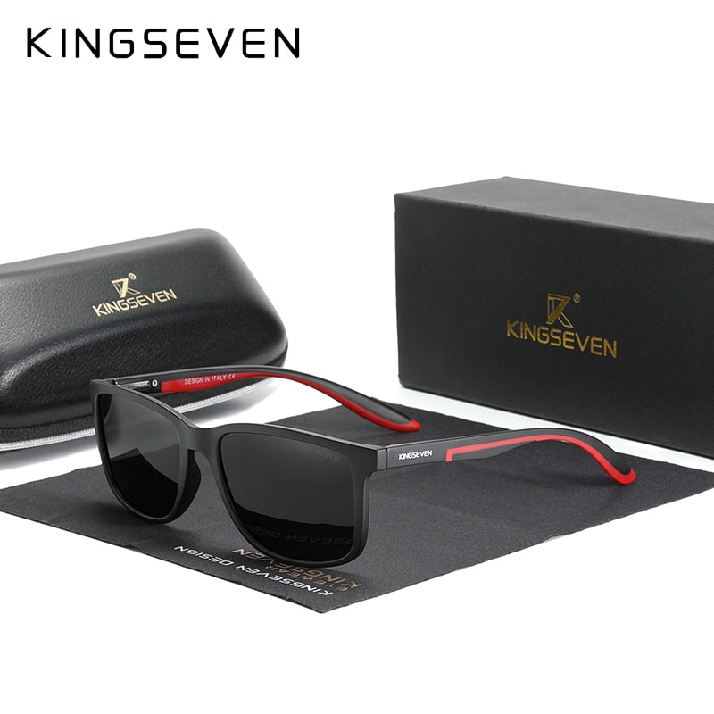 KINGSEVEN 2021 Ultra Light TR90 Sunglasses Men Polarized TAC Anti-Burst Cat.3 Lens Driving Sun Glasses Women Sports Eeywear