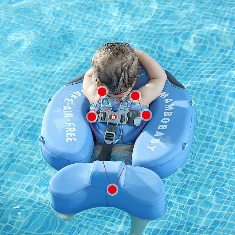 Mambobaby Baby Float Liegender Schwimmring Nicht aufblasbare Boje Taille Schwimmringe Planschbecken Schwimmer Zubehör Spielzeug Schwimmtrainer