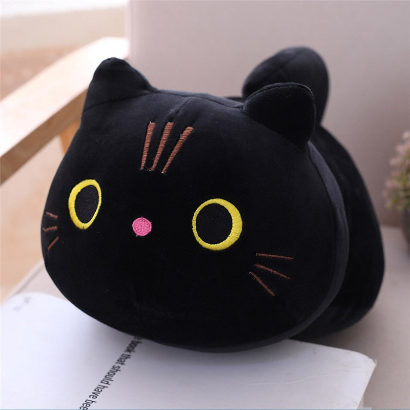 25-50cm Japanese Cartoon Cute Soft Pussy Cat Plush Pillow Kitten Shaped Stuffed Cushion Kawaii Plush Toys Kids Children Gift
