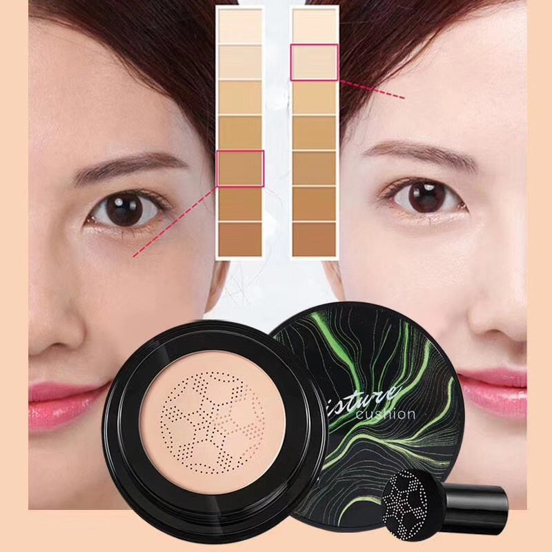 Mushroom Head Air Cushion Permeable Moisturizingl CC Cream Concealer Oil-control Foundation Brighten Face Tone Makeup Cosmetics