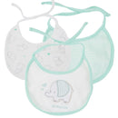 Honeyzone 3pc/lot 100% Cotton Baby Girls Bibs Pink Flamingo Print Baby Towel Bandanas Scarf Children Cravat Infant Towel