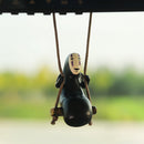 Car Pendant Ornaments Cute Anime Faceless Male Car Rearview Mirror Automobile Pendant Hanging Suspension Decoration Accessories