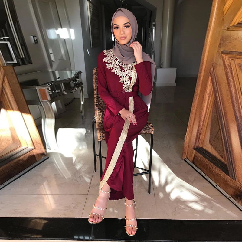 Robe Vetement Femme Abaya Dubai Turkey Muslim Fashion Dress Islam Clothing Dresses Abayas For Women Vestidos Musulman De Mode