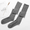 Calcetines de mujer, Medias cálidas hasta el muslo por encima de la rodilla, Medias largas de algodón, Medias Sexy, Medias