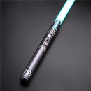 TXQSABER Heavy Dueling Lightsaber Metal Hilt 1 inch Blade 12 Color 10 Fonts Bright Loud Changing  with Blaster FOC Laser Sword