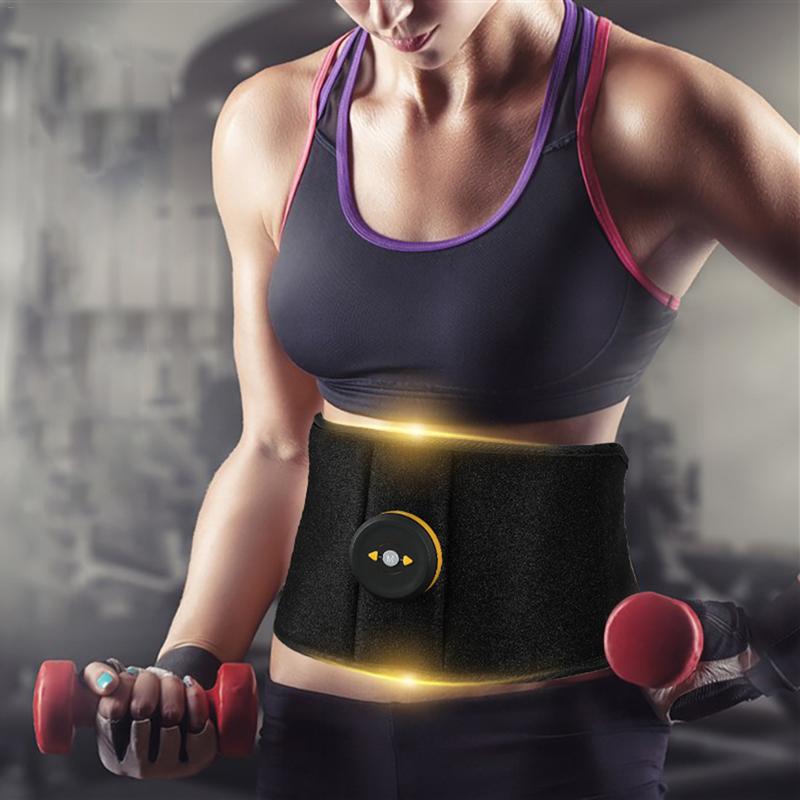 Bauchmuskeltrainer Toning Belt Vibration Fitness Massagegerät Slimmerbelt Elektrischer Muskelstimulator Trainer Taillenstütze