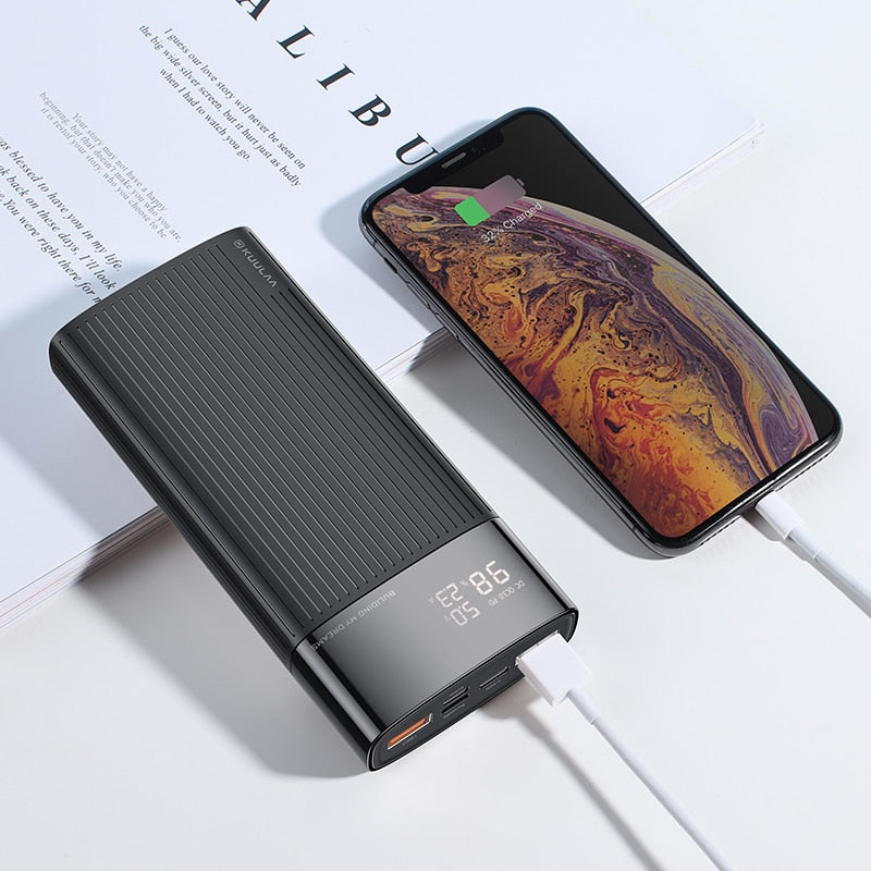 KUULAA Power Bank 20000mAh QC PD 3.0 PoverBank Fast Charging PowerBank 20000 mAh USB External Battery Charger For iPhone 14 13