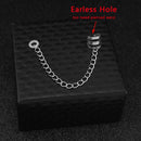 Stainless Steel Earrings Anti-Lost Ear Clip Wireless Bluetooth Earphone Holders Accessories Women Men Earrings for Airpods