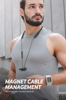 SoundPEATS Force Pro Bluetooth Auriculares inalámbricos CVC Micrófono incorporado Estéreo Supergraves en la oreja Auriculares deportivos magnéticos 22H Player