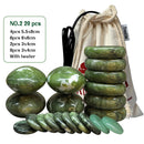 Tontin Jade glaze therapy hot stone massage Set massager back massageador Health Care stones for massage spine basalt stone spa