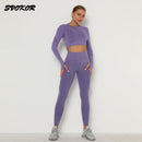 SVOKOR, conjunto de Yoga geométrico, traje deportivo transpirable para Fitness, Sujetador deportivo, mallas de gimnasio de cintura alta para mujer, pantalones de entrenamiento, ropa deportiva