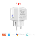 GIRIER Tuya Wifi Smart Plug 20A EU Smart Socket Outlet with Power Monitor Timer Function 4200W Compatible with Alexa Google Home