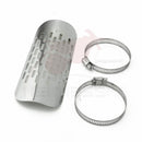 Schwarz / Chrom Motorrad Gebogene Auspuffrohr Hitzeschild Abdeckung Schutzfolie Universal für Honda Harley