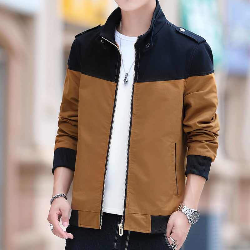 CHAIFENKO Fashion Men Bomber Jacket Casual Thin Slim Baseball Jackets Men Streetwear Hip Hop Windbreaker Zipper Jacket Coat Male