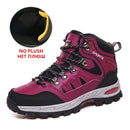 Brand Winter Men's Boots Plush Warm Men's Snow Boots Waterproof Men's Ankle Boots Breathable Handmade Outdoor Men Hiking Boots