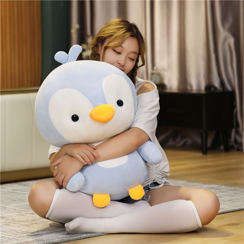 35/45/55cm Lovely Couple Penguin Plush Toys Stuffed Animal Hug Pillow Cute Soft Penguin Dolls Baby Girls Valentine&