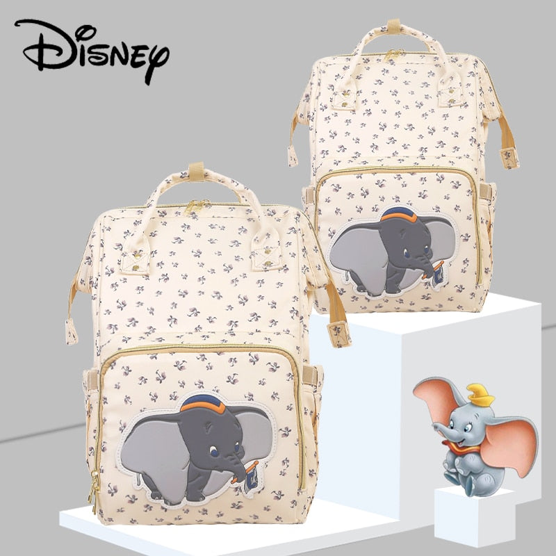 Bolsa de pañales USB Dumbo Beige de Disney, mochila impermeable, bolsa de maternidad/pañales para mamá, bolsas de viaje para lactancia, Simba de lujo, novedad de 2020