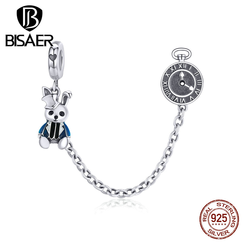 Animal Charms BISAER 925 Sterling Silver Magical Rabbit Beads Charms For Bracelet Making Original Silver 925 Jewelry ECC1443